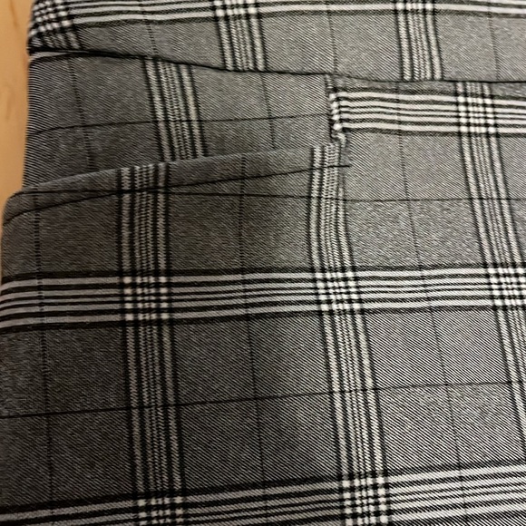 Time and Tru Plaid pull on Black plaid dress pants size L - Picture 3 of 15